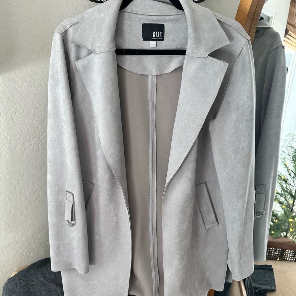 Kut from the Kloth Soft Gray Trench Coat
